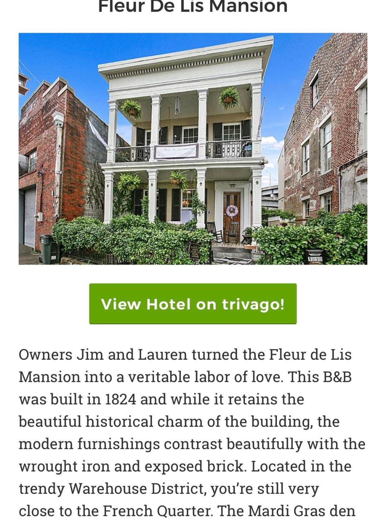 Bed and Breakfast Fleur De Lis Mansion New Orleans Exterior foto